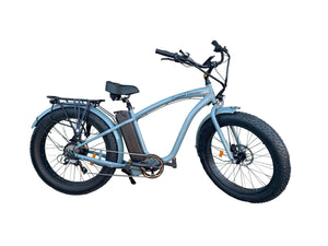 Coastal Cruiser 52v 26 Over 750W Step Over Ebike 26x4 Fat Tire Cruiser - Fat Tire eBike - COAST|FATT|GREY|0012 eBike Super Shop