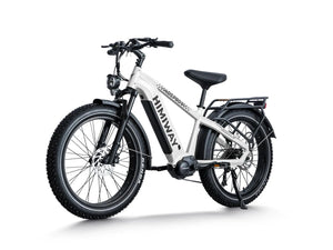 White Himiway D5 Pro Step Over electric bike, side view, displayed on a plain background.