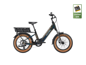 Obsidian black Velotric GoMad eBike side view, showcasing its sturdy frame, thick tires, and integrated battery design.