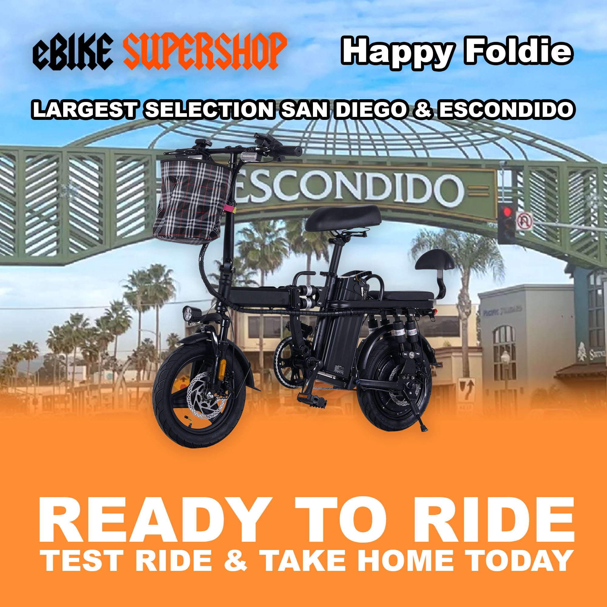 eBike Happy Foldie - Black - Ready to Ride
