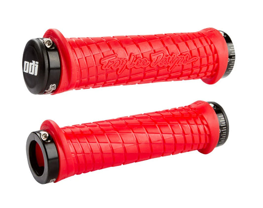 eBike Grips - ODI Troy Lee Designs Lock-On Grips - Red