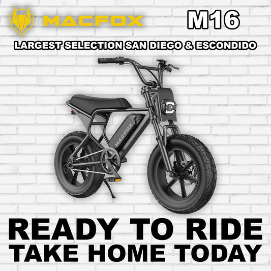 eBike Macfox M16 - Black - Ready to Ride