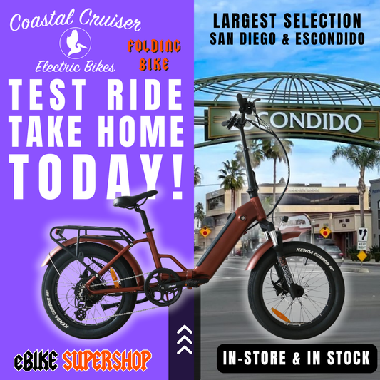 eBike Coastal Cruiser Folding - Copper - Ready to Ride