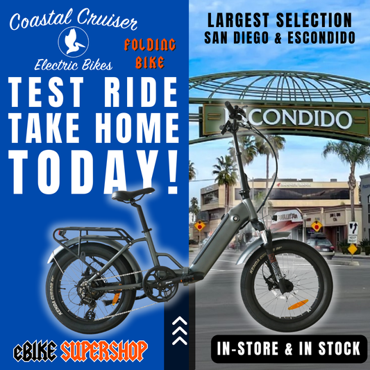 eBike Coastal Cruiser Folding - Gunmetal Grey - Ready to Ride