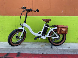 eBike Aged Brown Leather Saddle Bags for ebike - Accessories - EBIKE|ACCES|0452 eBike Super Shop