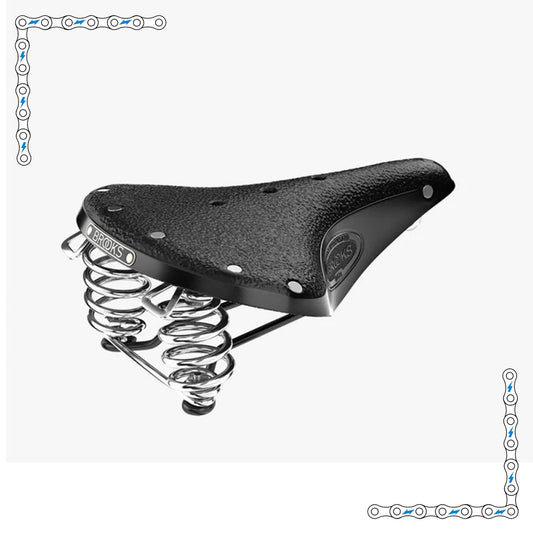 eBike Black Leather Brooks Saddle Wide for Ebike - Accessories - EBIKE|ACCES|0453 eBike Super Shop