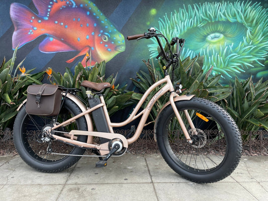 eBike Brown Floral Gel Seat for Ebike
