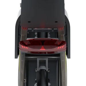 Coswheel R19 electric bike in black, shown from a side angle with thick tires, front suspension, and a sturdy frame, displayed on a white background.