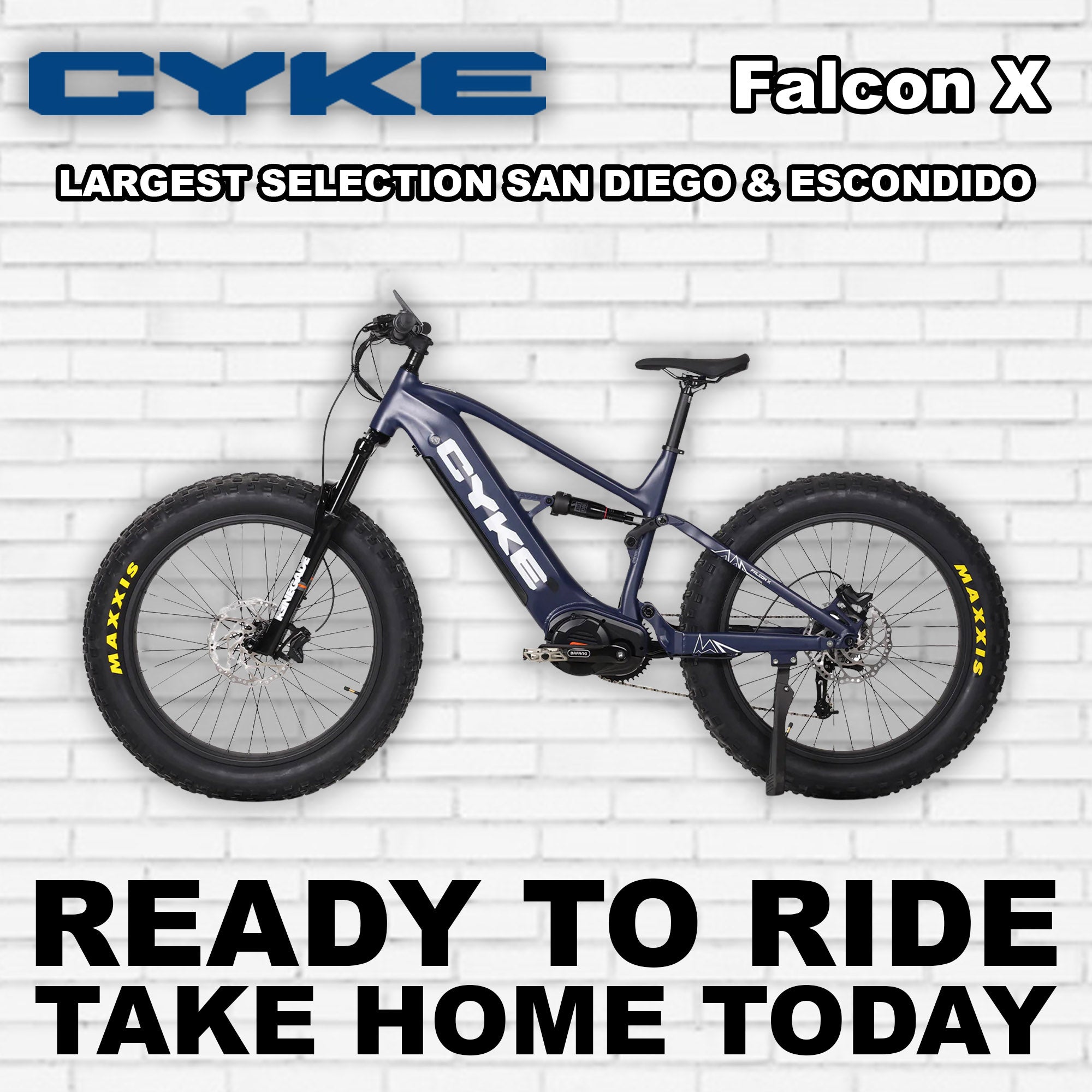 electric bicycle online shopping eBike Cyke Falcon X - Dark Blue What's better for European and weather conditions Color:Inshore Tropics Motor Only
