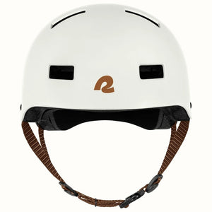 Retrospec Dakota eBike helmet in matte eggshell color, size 5, shown from side angle