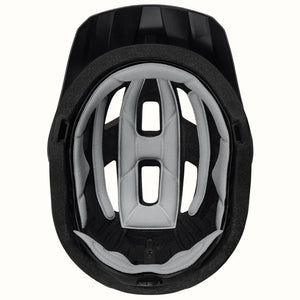 Matte black Retrospec Rowan mountain bike helmet for eBikes, side view, size 7