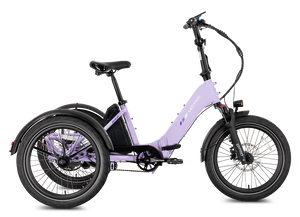 Lectric XP Trike2 electric tricycle in Lavender Haze, right side view