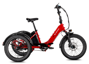 Lectric XP Trike2 electric tricycle in Phoenix Red, right side view