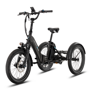 Lectric XP Trike 2 electric tricycle in Tempest Gray, side view, product image