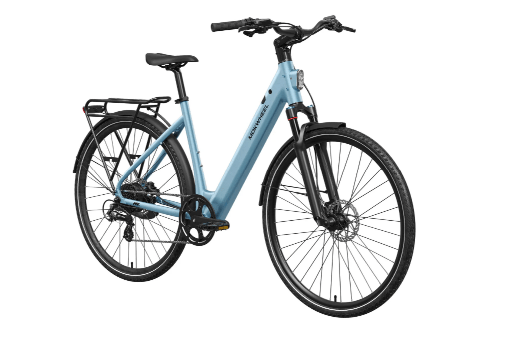 FLINT ST| Electric City Bike For Commuting| Mokwheel Ebikes, Skyblue