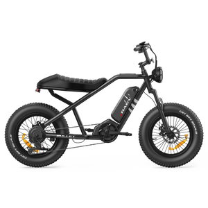 Metallic black Raev Bullet eBike side view showcasing sleek frame and modern design