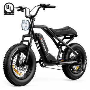 Metallic black Raev Bullet eBike side view, showcasing sleek frame and modern design