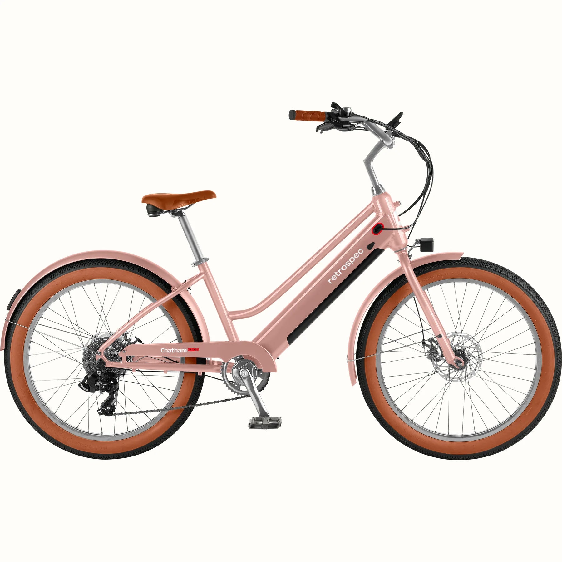 Buy eBike Retrospec Chatham Rev Plus 2 - Step Over - Mauve - Ready to Ride Online - In Stock Now