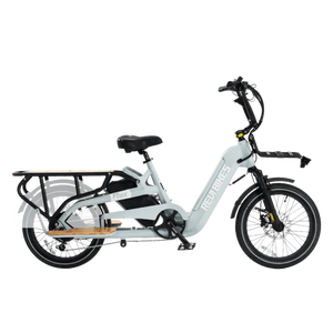 Gray eBike Revi Flux ST side view showcasing frame design and battery placement