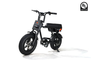 Black Rictor Flexx eBike, side view, showcasing frame design and features