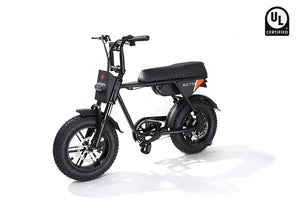 Black eBike Rictor Flexx, side view, showcasing frame design and features