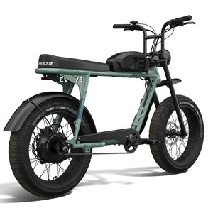 Super73 S2 Laguna eBike in Agave Green, side view, against a plain background