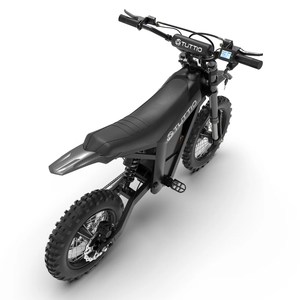 Side view of the eBike Tuttio Soleil 01 SE in a studio setting, showcasing its sleek frame, integrated battery, and modern design features.