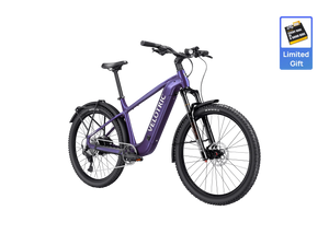 Velotric Summit 2 eBike in Galaxy Purple, side view, showcasing frame design and components