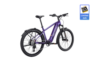 Velotric Summit 2 eBike in Galaxy Purple, side view, showcasing frame design and components