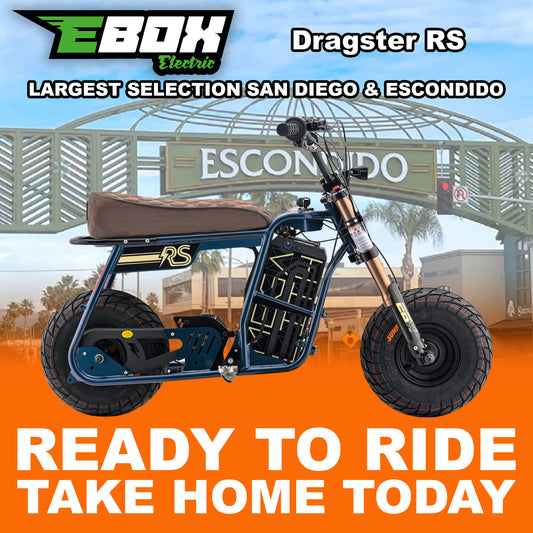 eMOTO Stomp Ebox Dragster RS - Navy - Ready to Ride