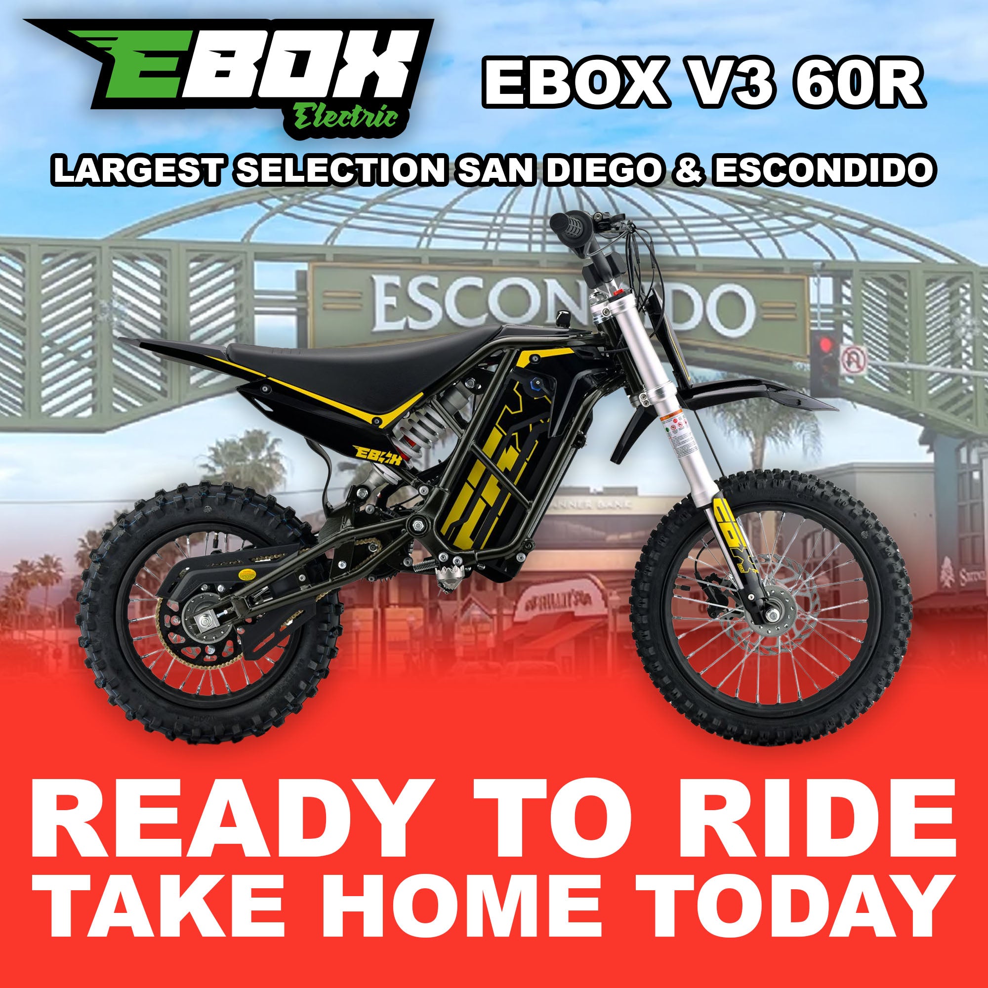 eMOTO Stomp Ebox V3 60 R - Black & Gold - Ready to Ride