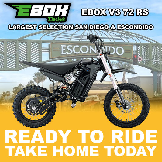 eMOTO Stomp Ebox V3 72 RS - Black - Ready to Ride