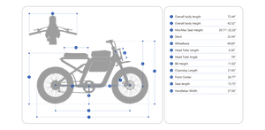 eJOE Bondi Electric e - Moto Style eBike - 48v 750 w eMOTO Fat Tire eBike - Moto Style Bike - EJOE|2861 eBike Super Shop