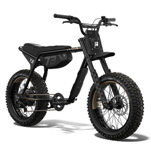 SUPER73 Z Adventure Series SE eBike in Blackout color, shown in its original packaging box