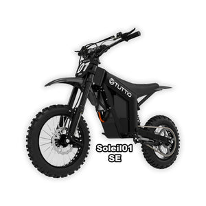 eMOTO Tuttio Soleil 01 SE electric scooter in black, shown in its box