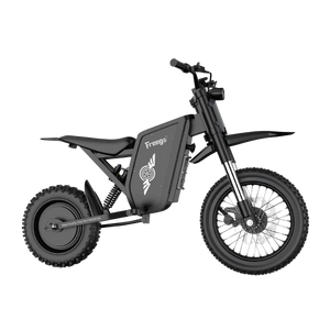 eMOTO Freego X0 Electric Mini scooter in black, side view, displayed on a white background