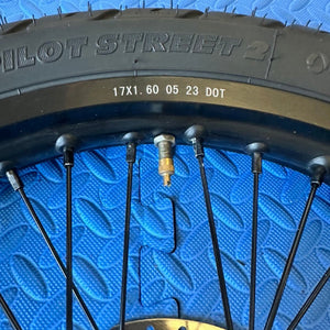 eMoto wheel set Michelin Super Moto CST 17X1.6 Complete Front Wheel & Tire Set for Electric Moto Bike Use - Wheel & Tire Set - Michelin Pilot Street 2 17X1.6 Front|wheelset|2240 eBike Super Shop