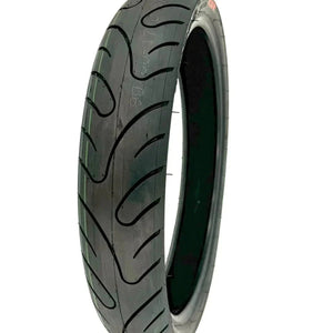 CST Super Moto 17x1.6 front wheel and tire set for Surron eMoto bike, shown without rotor or sprocket.