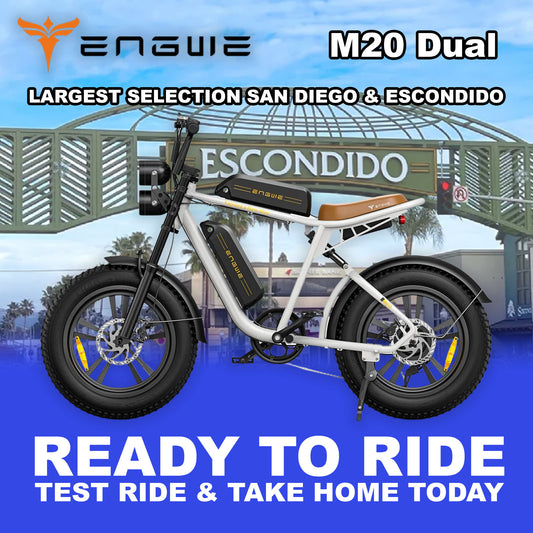 eBike ENGWE M20 Dual Battery - White - Ready to Ride