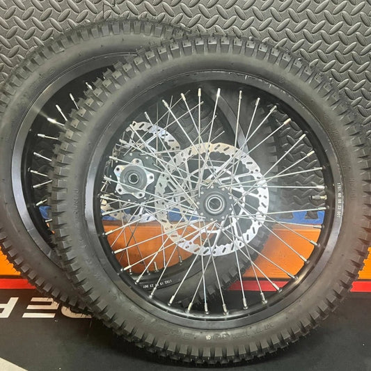 Eride eMoto Wheel Set Shinko 241 Dual Sport 17"/17" Front & Rear Wheel & Tire Set for Moto Bikes *Does not include rotor or sprocket* - Eride Wheel & Tire Set - EBIKE|2731 eBike Super Shop