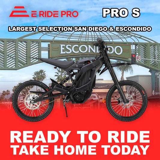 eMOTO eRIDE PRO PRO-S - Black - Ready to Ride