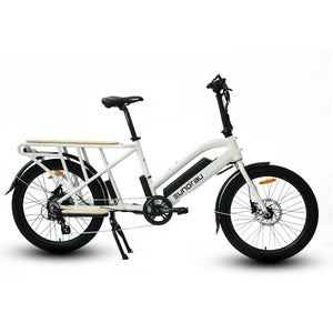 EUNORAU Max Cargo 750w Step Thru eBike 24x2.4 Road Electric Cargo eBike - Cargo eBike - EUNOR|CARGO|WHITE14AH|0359 eBike Super Shop