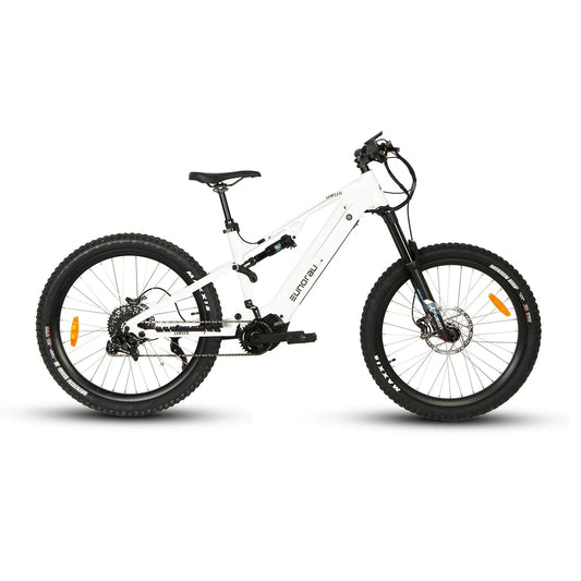 EUNORAU Urus 500w Step Over eBike 27.5x2.8 Mountain Electric Mountain eBike - Mountain eBike - EUNOR|MOUNT|WHITE|0342 eBike Super Shop