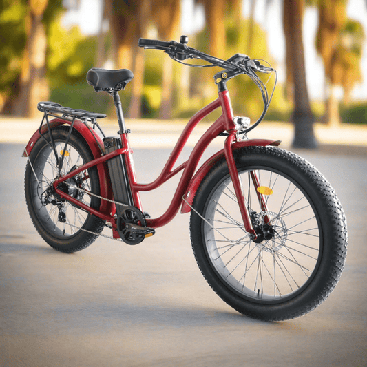 Fat Tire Step Thru 26x4 - 52v Beach Cruiser Electric Bike - Cruiser - 210000000770 eBike Super Shop