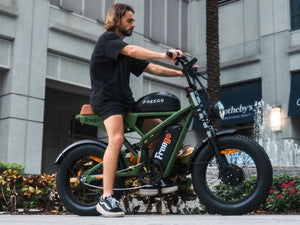 FREEGO Electric e - Moto Style eBike Shotgun Flash F3 Pro Dual Motor - Moto 750 w Electric Pit Bike - Moto Style - FREEG|GREEN|1823 eBike Super Shop