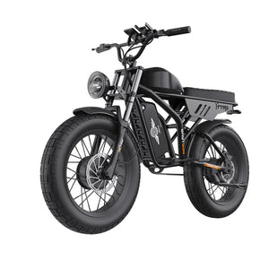 FREEGO Electric e - Moto Style eBike Shotgun Flash F3 Pro Max Dual Motor - Moto 750 w Electric Pit Bike - Moto Style - FREEG|F3 Pro Max|BLACK|1826 eBike Super Shop