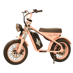 FREEGO M1 Electric e - Moto Style eBike - Moto 500 w Electric Mini Fat Tire eBike - Mini eBike - FREEG|PINK|2992 eBike Super Shop