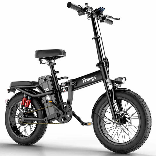 FREEGO T1 Electric Folding Fat Tire eBike - Folding Step Over 750 w - Folding e - Bikes Fat Tire - FREEG|2995 eBike Super Shop