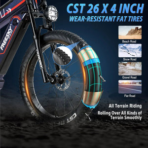 FREESKY Alaska M - 520 Pro 1000 w Mountain Ebike 4 Fat Tire Electric Fat Tire Mountain eBike - Mountain eBike - eBike Super Shop