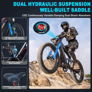 FREESKY Alaska M - 520 Pro 1000 w Mountain Ebike 4 Fat Tire Electric Fat Tire Mountain eBike - Mountain eBike - eBike Super Shop